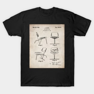 Eames Chair Patent - Designer Modern Design Art - Antique T-Shirt